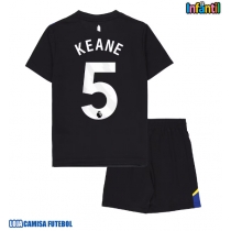 Camisa de Futebol Everton Michael Keane #5 Equipamento Alternativo Infantil 2025-26 Manga Curta (+ Calças curtas)